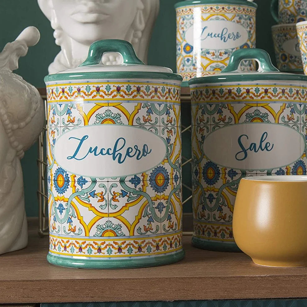 Ceramic Zucchero Jar Hermetic Closure Hermetic Closure – Sweetaly