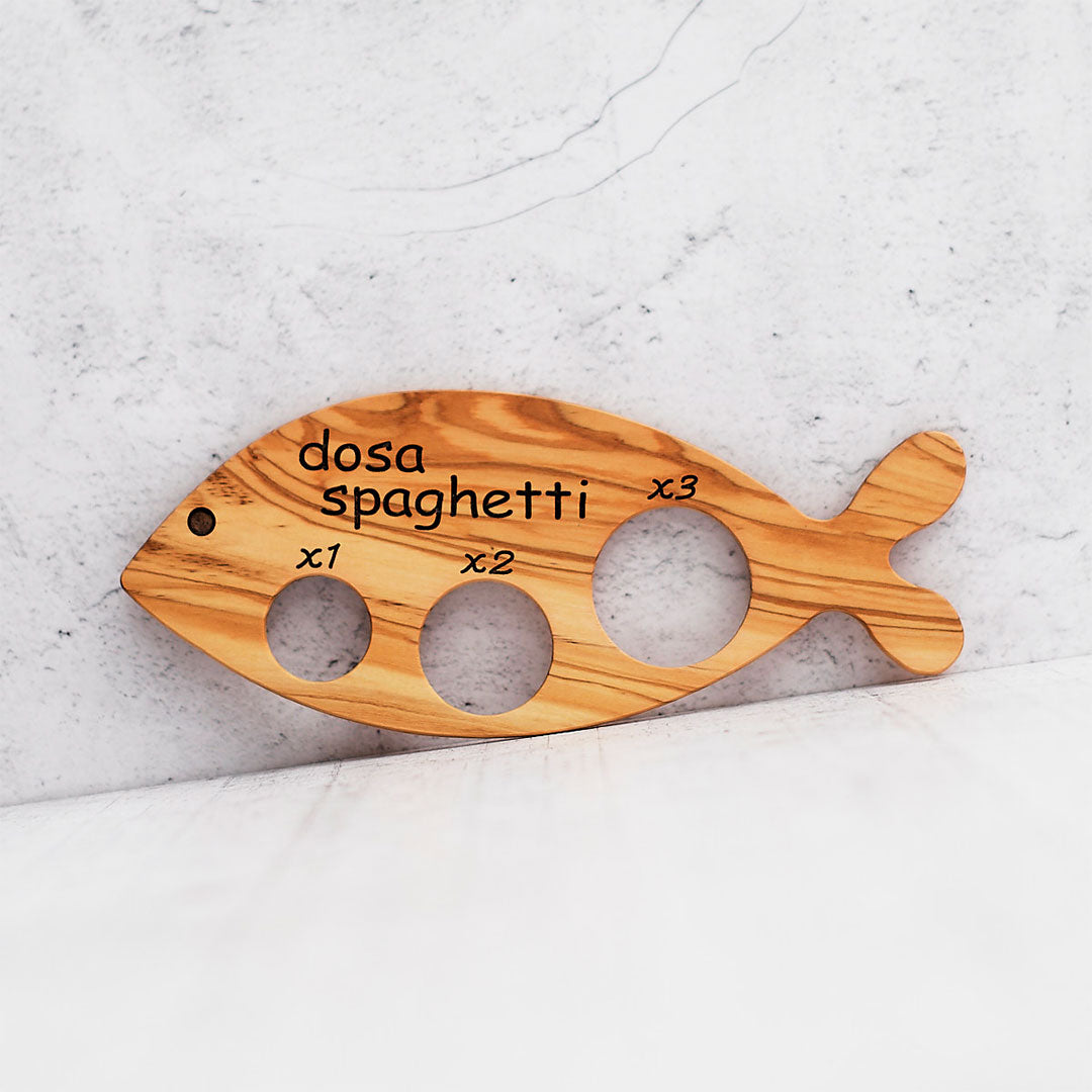 Mesure des spaghettis de bois de poisson