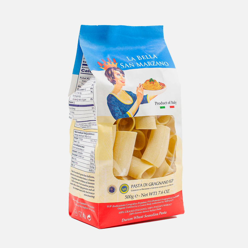 La bella San Marzano - Paccheri di Gragnano IGP