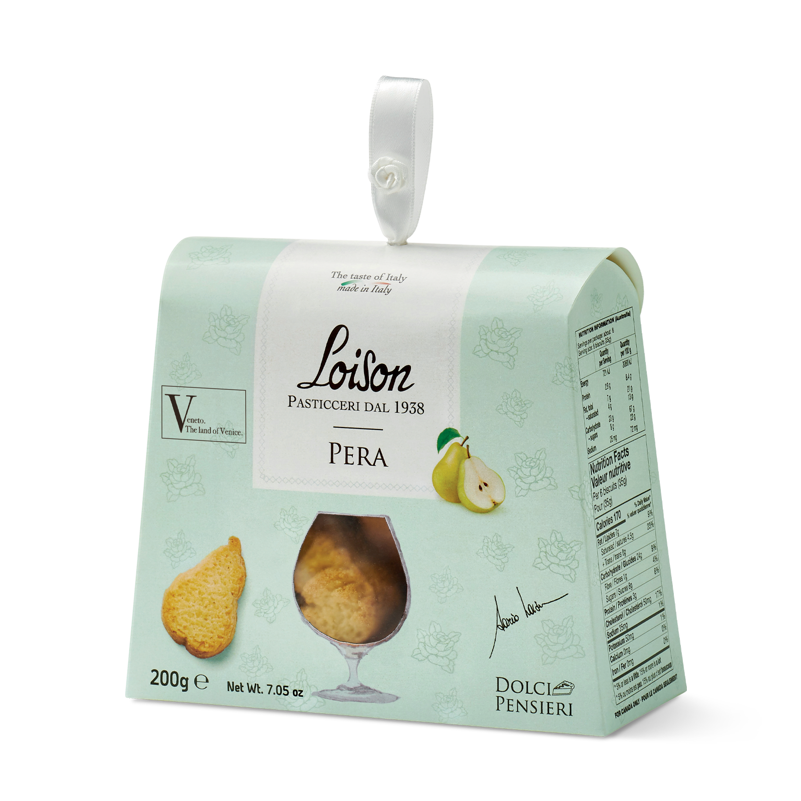 Keks-Birnen-Geschenkboxen von Loison Pasticceria