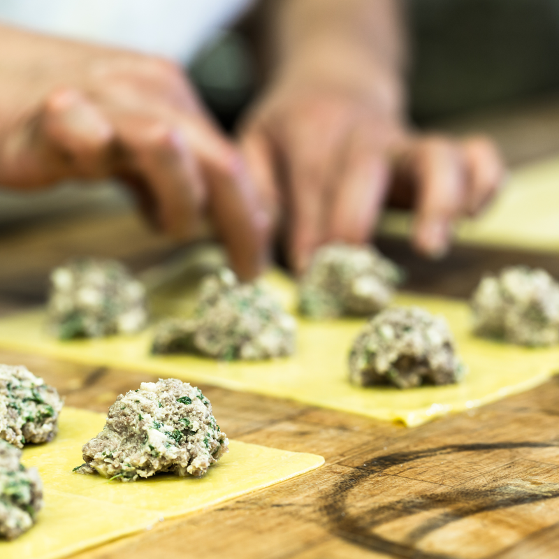 GRANPANZEROTTI WITH RICOTTA, SPINACH AND LEMON ZEST