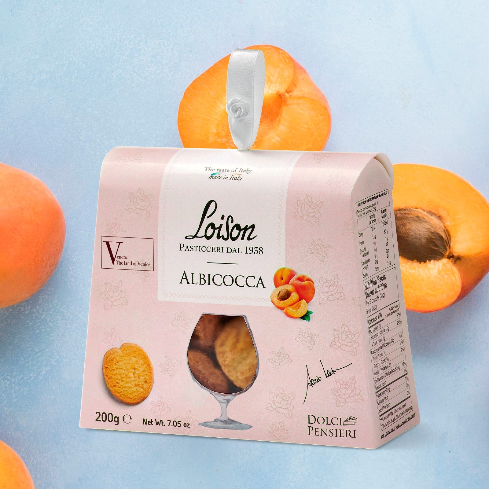 Aprikosenkeks-Geschenkboxen von Loison Pasticceria 