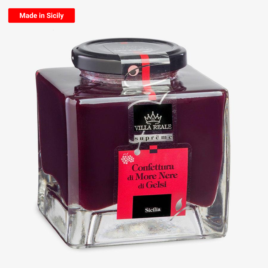 Sizilianische Maulbeeren und Pfirsichmarmelade 