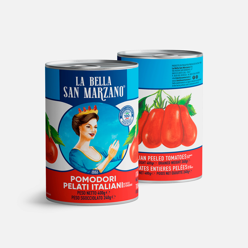 La bella San Marzano - Italian Peeled tomatoes