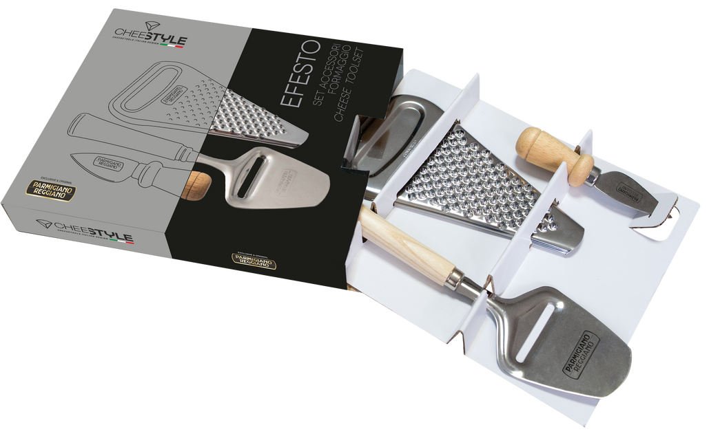 Prefesto Grater and Parmesan Knife gift box - Sweetaly