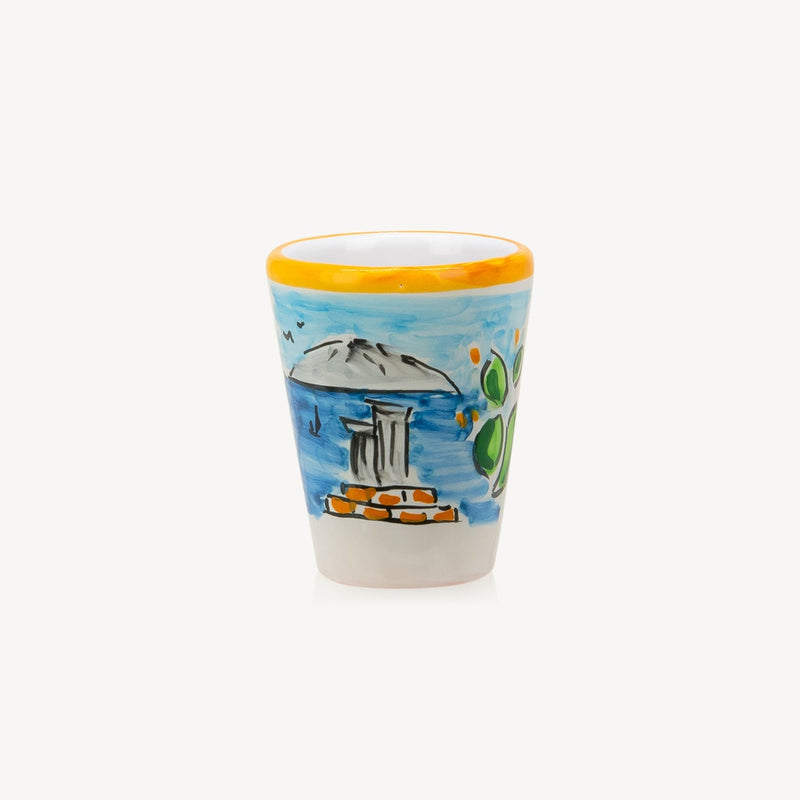 SICILIA HANDMADE PAINTED GLASSES (2 PCS) - Handmadefromitaly.com